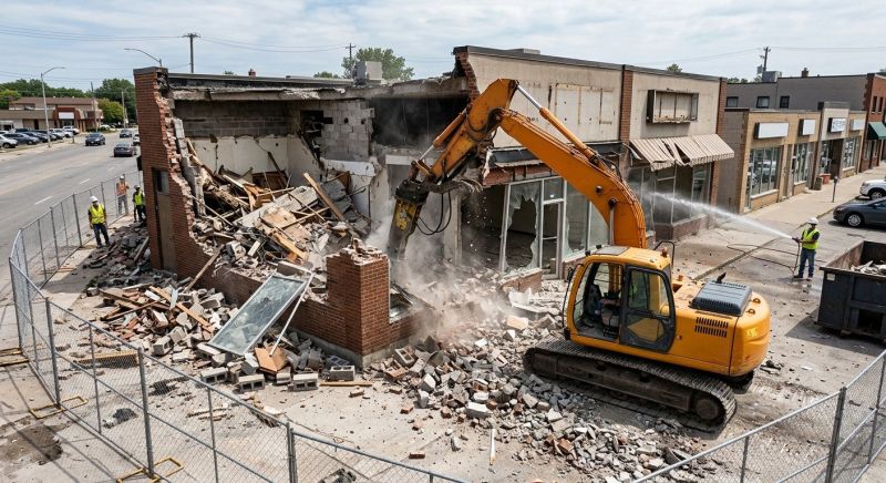 Commercial Site Demolition in Houston, TX